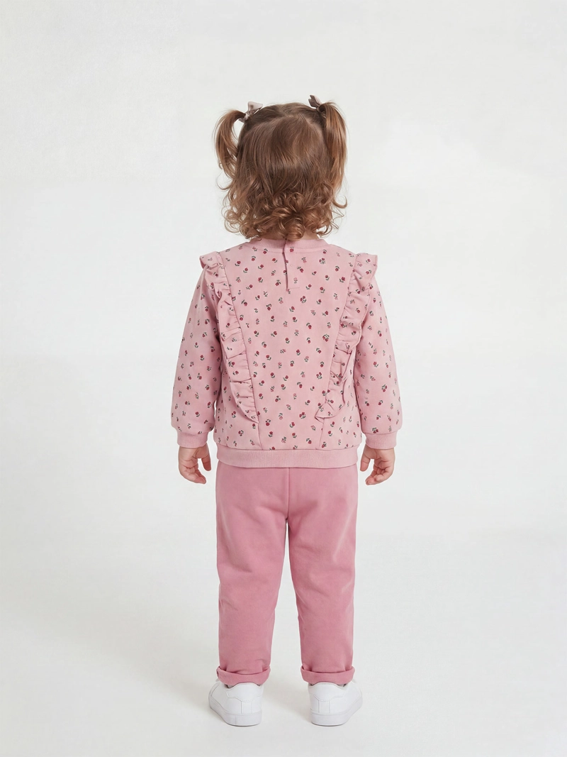 CONJUNTO NIÑA BABY HARVEST POLERÓN VUELOS ESTAMPADO Y PANTALÓN DE BUZO - 2