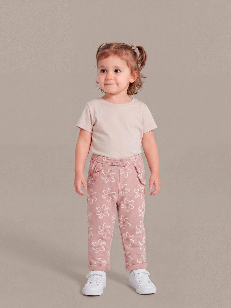 PANTALÓN DE BUZO NIÑA BABY HARVEST ALGODÓN ESTAMPADO - 1