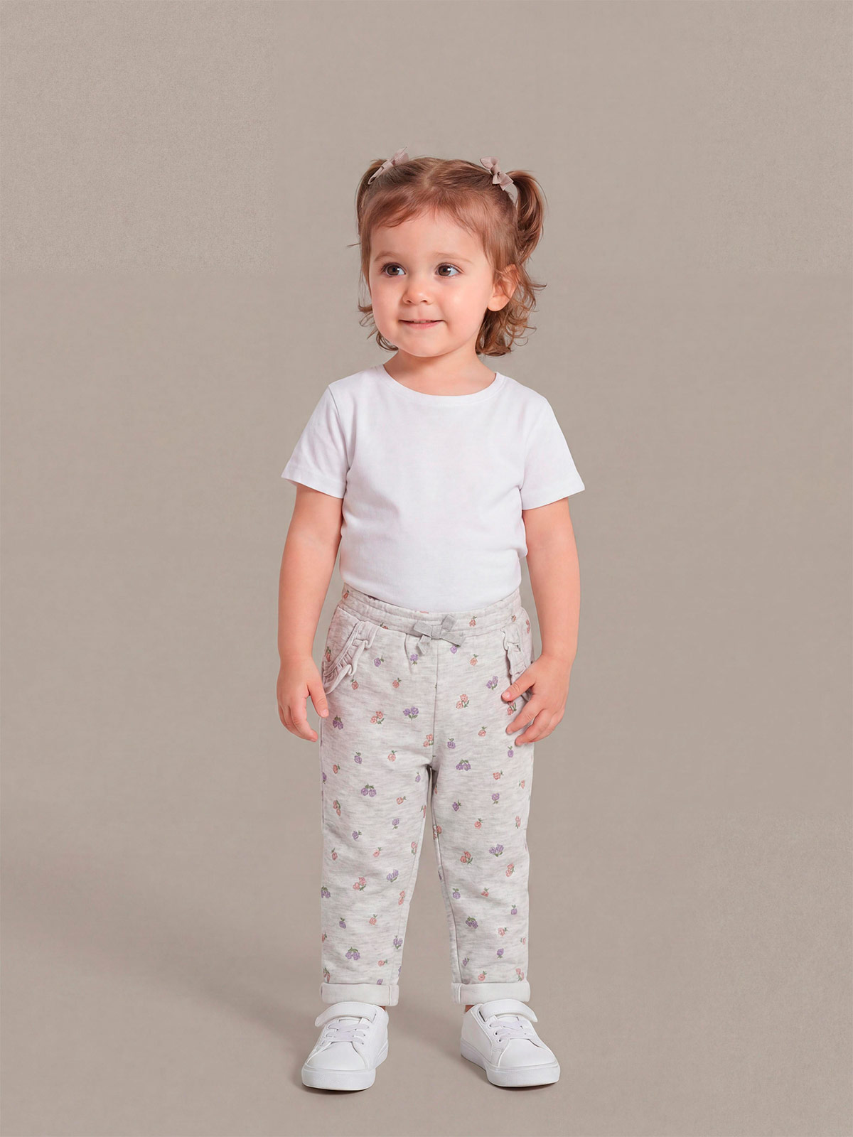 PANTALÓN DE BUZO NIÑA BABY HARVEST ALGODÓN ESTAMPADO - 1