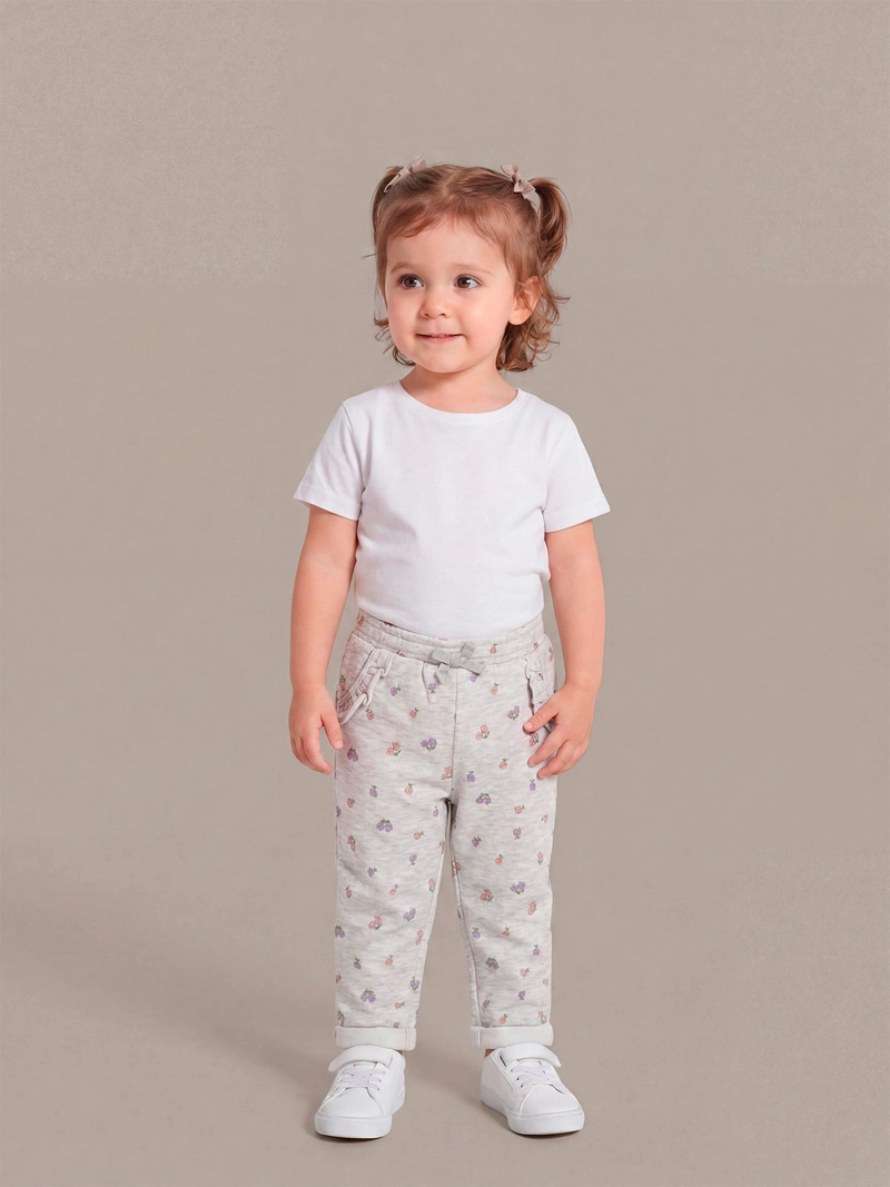 PANTALÓN DE BUZO NIÑA BABY HARVEST ALGODÓN ESTAMPADO - 1