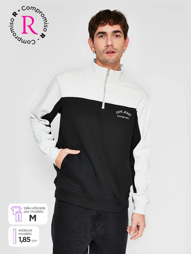 POLERÓN HOMBRE PEPE JEANS ALGODÓN HALF ZIPPER - 1