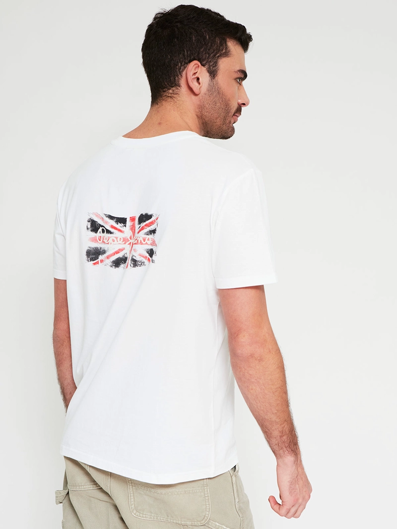 POLERA HOMBRE PEPE JEANS ALGODÓN CUELLO REDONDO MANGA CORTA ESTAMPADA - 2