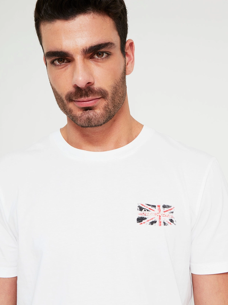 POLERA HOMBRE PEPE JEANS ALGODÓN CUELLO REDONDO MANGA CORTA ESTAMPADA - 3
