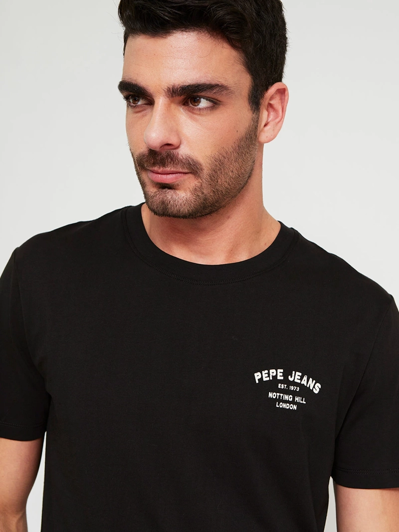 POLERA HOMBRE PEPE JEANS ALGODÓN CUELLO REDONDO MANGA CORTA ESTAMPADO - 3