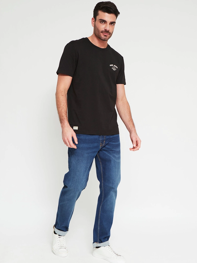 POLERA HOMBRE PEPE JEANS ALGODÓN CUELLO REDONDO MANGA CORTA ESTAMPADO - 4