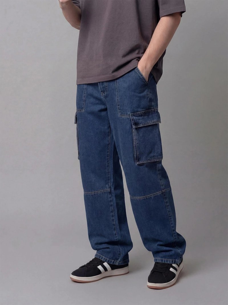 JEANS HOMBRE INDEX ALGODÓN CARGO BAGGY  - 2