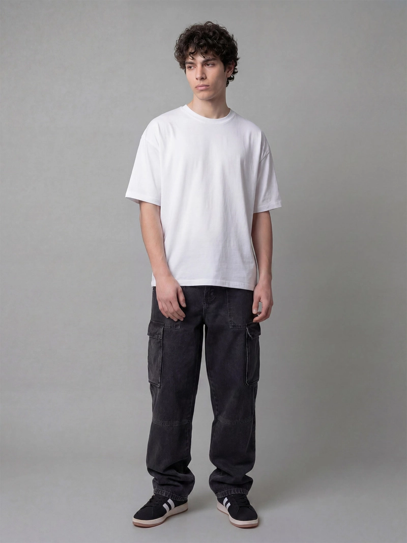JEANS HOMBRE INDEX ALGODÓN CARGO BAGGY  - 1