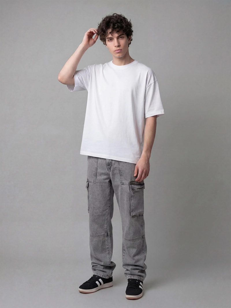 JEANS HOMBRE INDEX ALGODÓN CARGO BAGGY  - 1