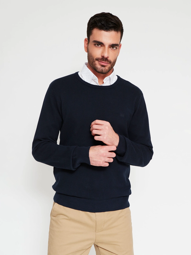 SWEATER HOMBRE REGATTA ALGODÓN CUELLO REDONDO - 1
