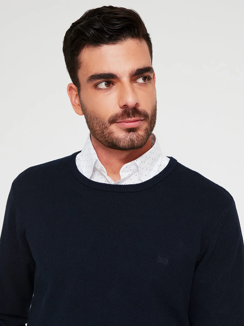 SWEATER HOMBRE REGATTA ALGODÓN CUELLO REDONDO - 3