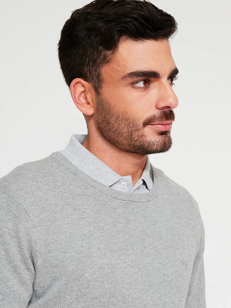 SWEATER HOMBRE REGATTA ALGODÓN CUELLO REDONDO - 3
