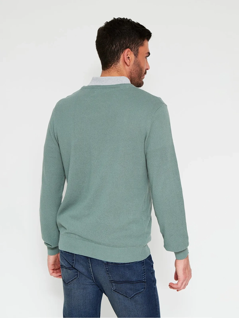 SWEATER HOMBRE REGATTA ALGODÓN CUELLO REDONDO - 2