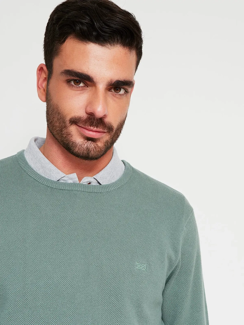 SWEATER HOMBRE REGATTA ALGODÓN CUELLO REDONDO - 3