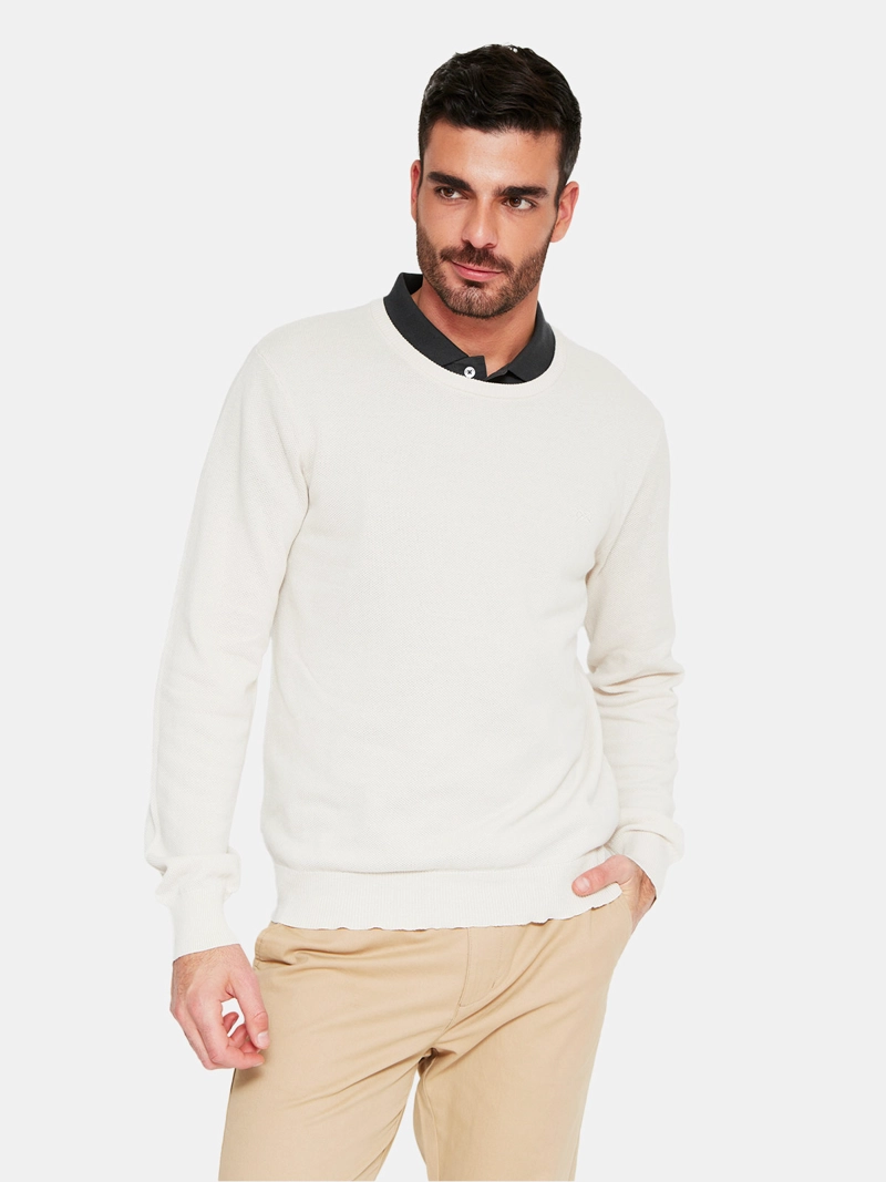 SWEATER HOMBRE REGATTA ALGODÓN CUELLO REDONDO