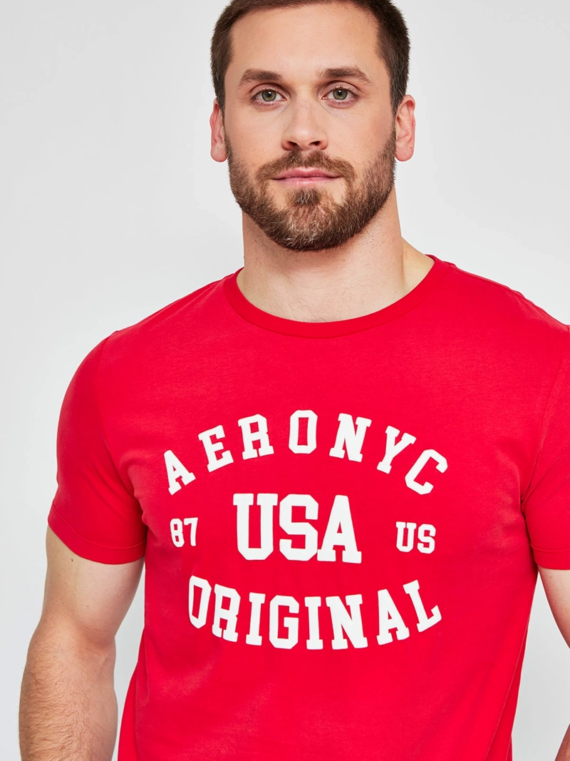 POLERA HOMBRE AEROPOSTALE ALGODÓN CUELLO REDONDO ESTAMPADO - 3