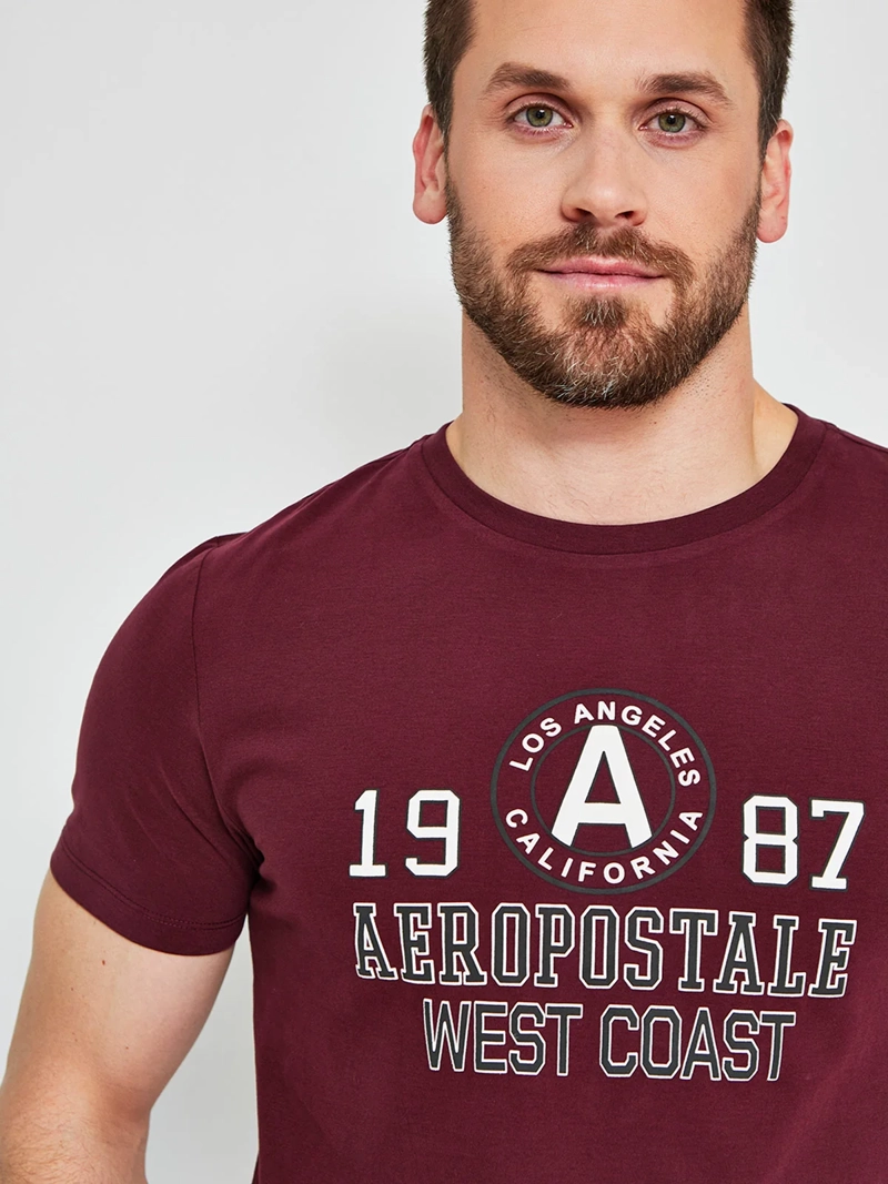 POLERA HOMBRE AEROPOSTALE ALGODÓN CUELLO REDONDO ESTAMPADO - 3