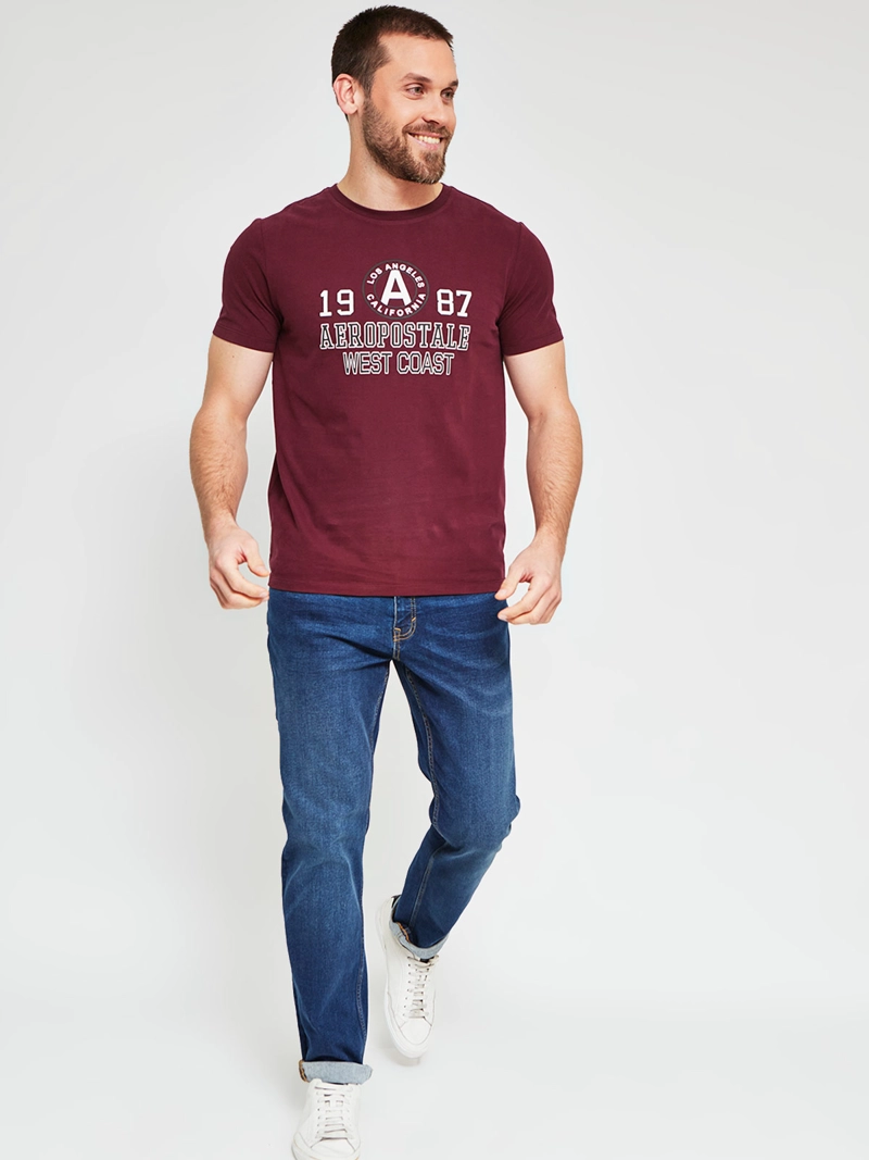 POLERA HOMBRE AEROPOSTALE ALGODÓN CUELLO REDONDO ESTAMPADO - 4