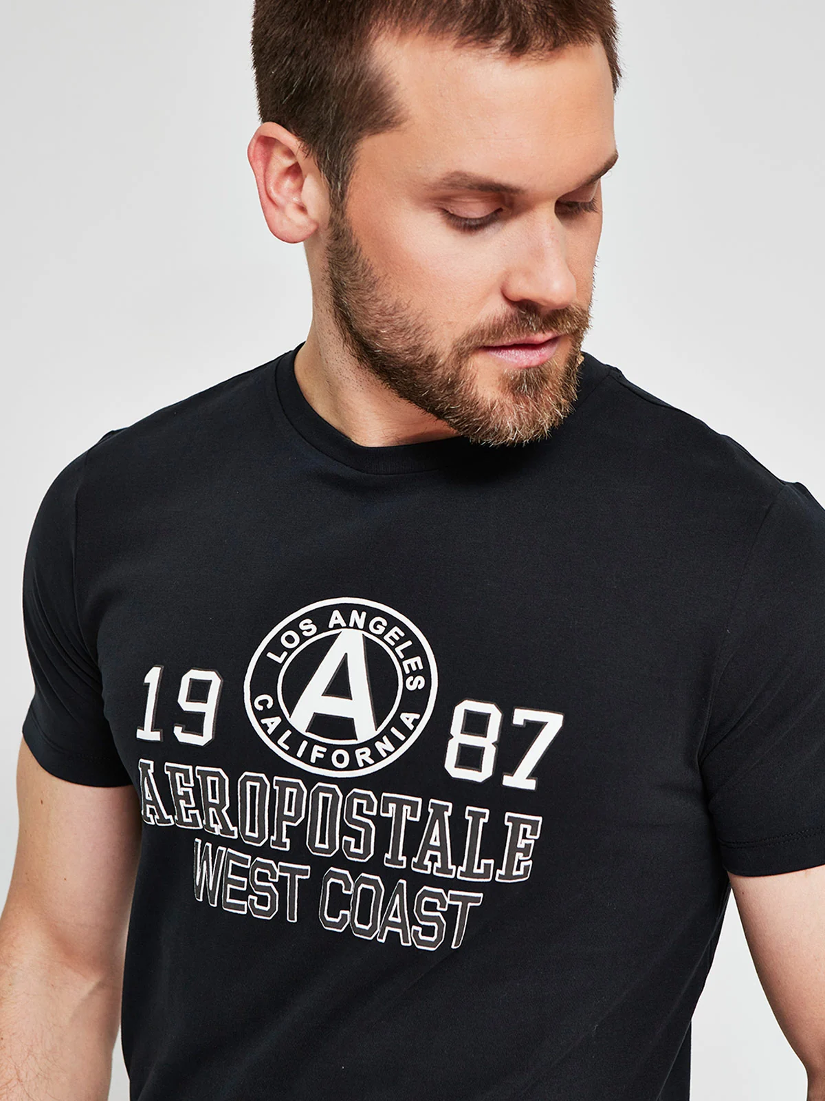 POLERA HOMBRE AEROPOSTALE ALGODÓN CUELLO REDONDO ESTAMPADO - 3