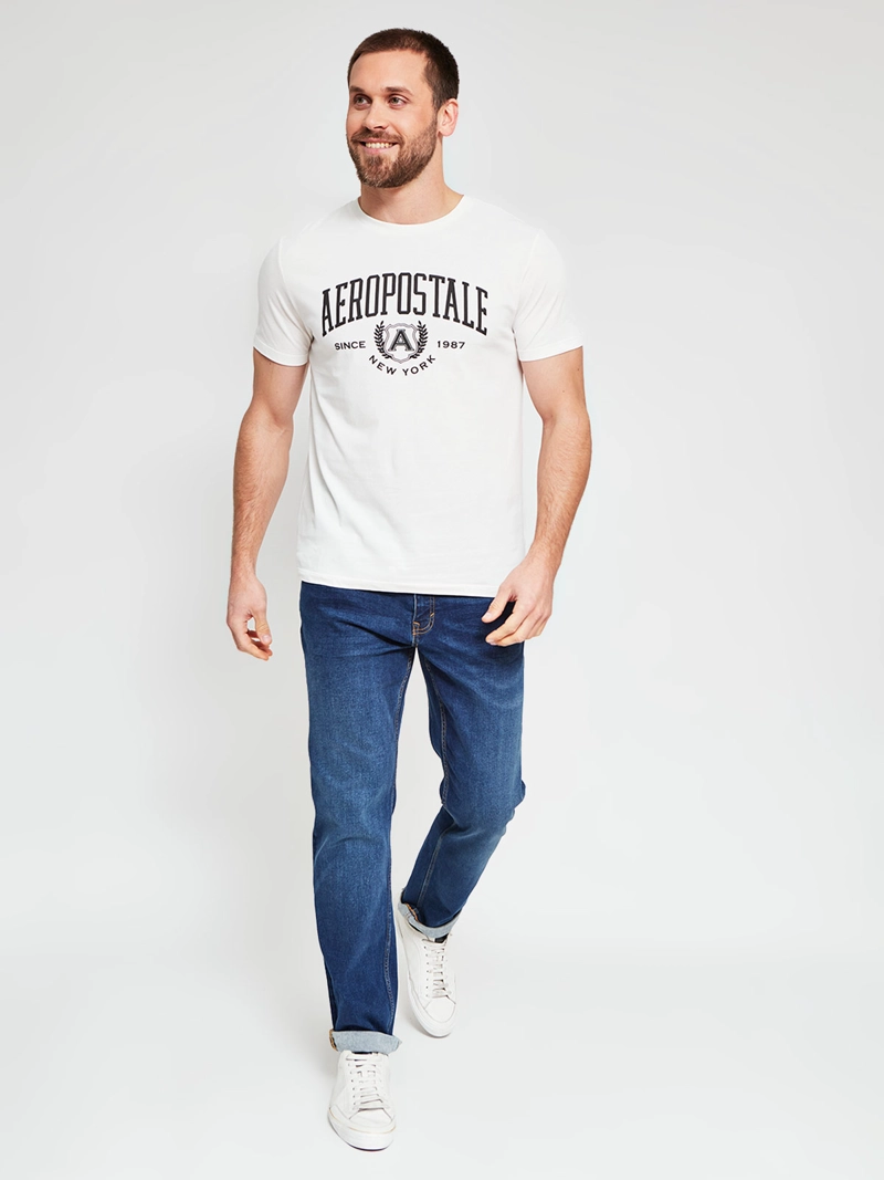 POLERA HOMBRE AEROPOSTALE ALGODÓN CUELLO REDONDO ESTAMPADO - 4