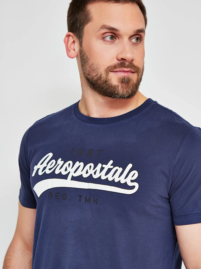 POLERA HOMBRE AEROPOSTALE ALGODÓN CUELLO REDONDO ESTAMPADO - 3