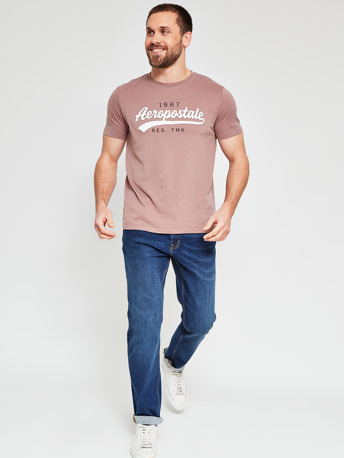 POLERA HOMBRE AEROPOSTALE ALGODÓN CUELLO REDONDO ESTAMPADO - 4