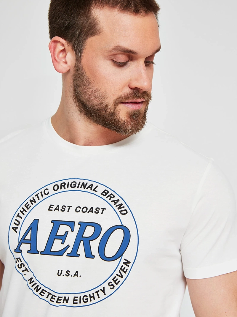POLERA HOMBRE AEROPOSTALE ALGODÓN CUELLO REDONDO ESTAMPADO - 3