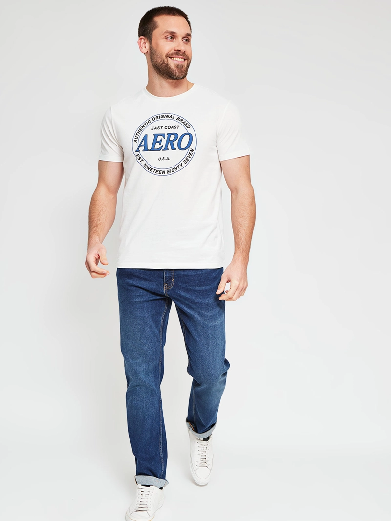 POLERA HOMBRE AEROPOSTALE ALGODÓN CUELLO REDONDO ESTAMPADO - 4