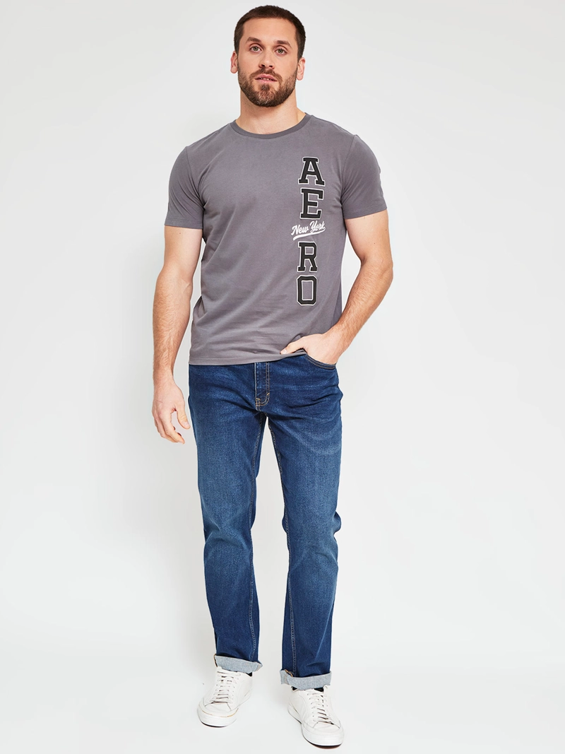 POLERA HOMBRE AEROPOSTALE ALGODÓN CUELLO REDONDO ESTAMPADO - 4