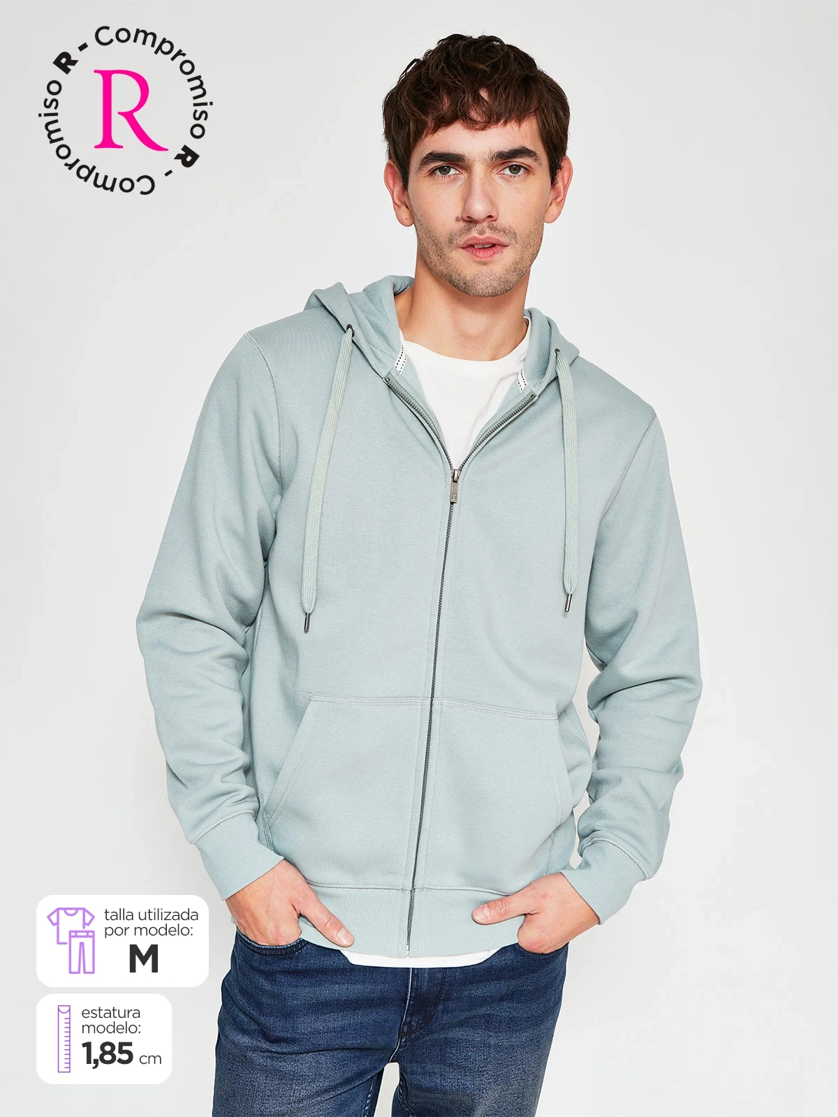 POLERÓN HOMBRE KENNETH STEVENS ALGODÓN FULL ZIPPER - 1