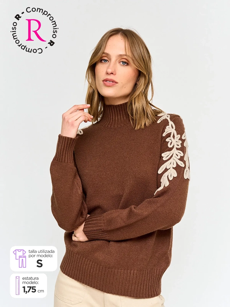 SWEATER MUJER TATIENNE BORDADO - 1