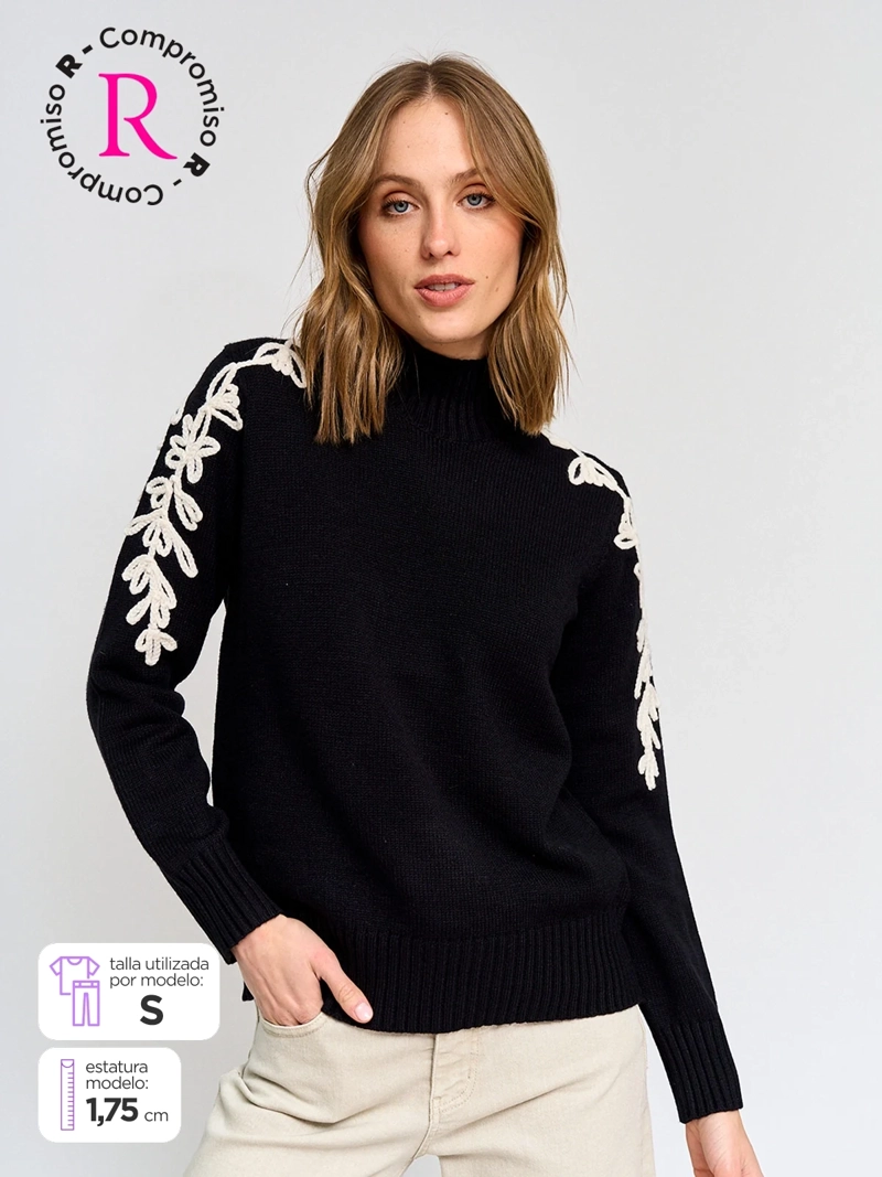 SWEATER MUJER TATIENNE BORDADO - 1