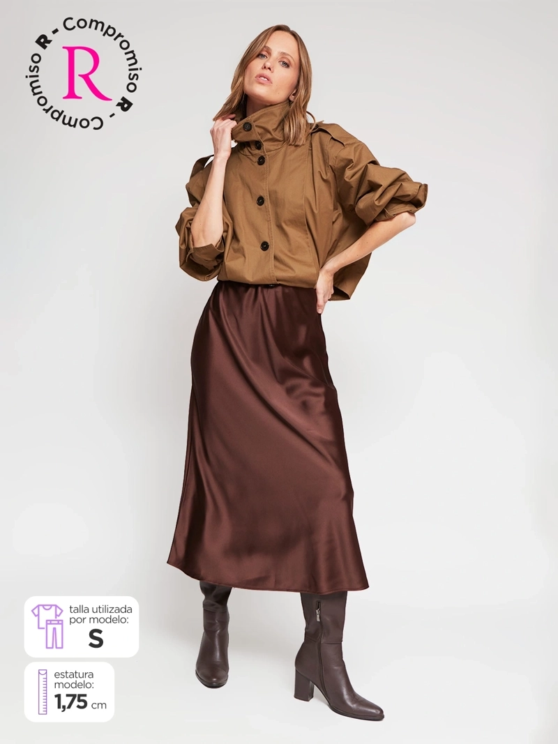 FALDA MUJER MARQUIS SATINADA - 1