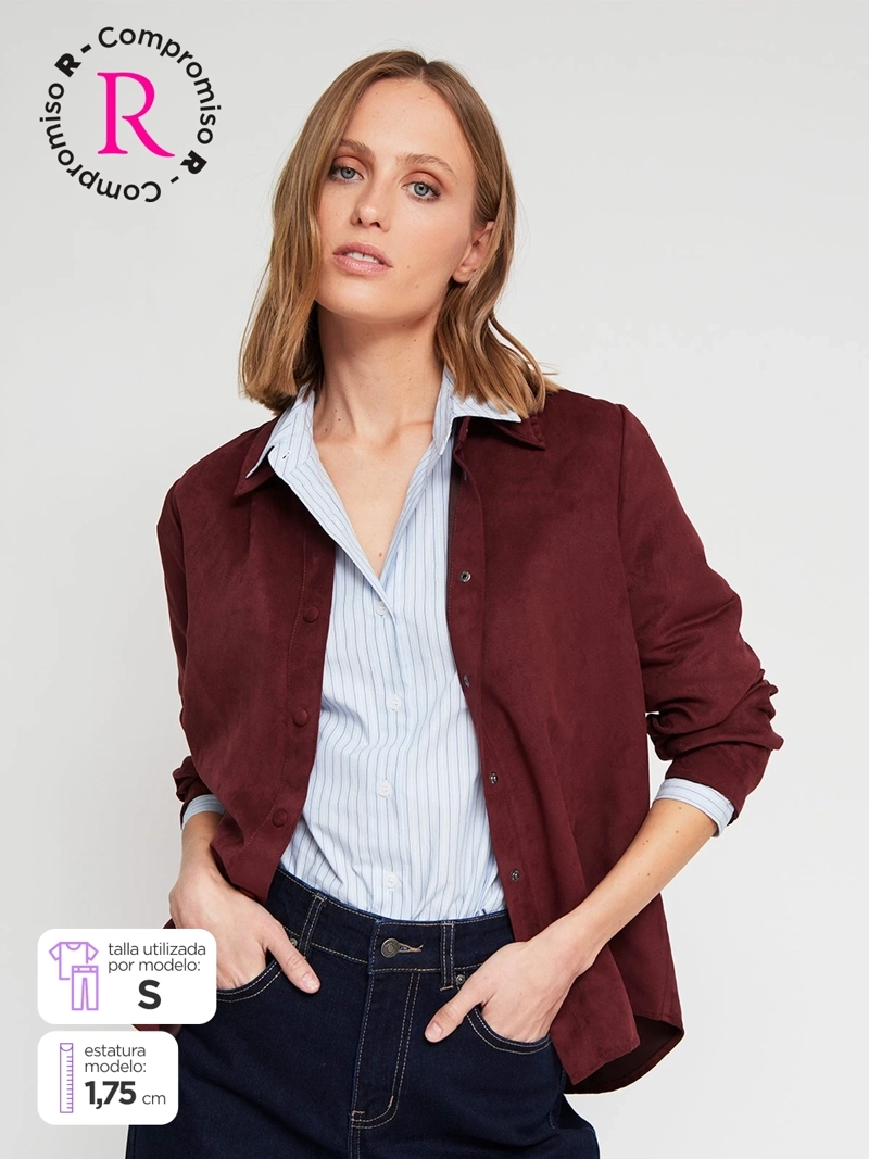 BLUSA MUJER MARQUIS EFECTO GAMUZA - 1