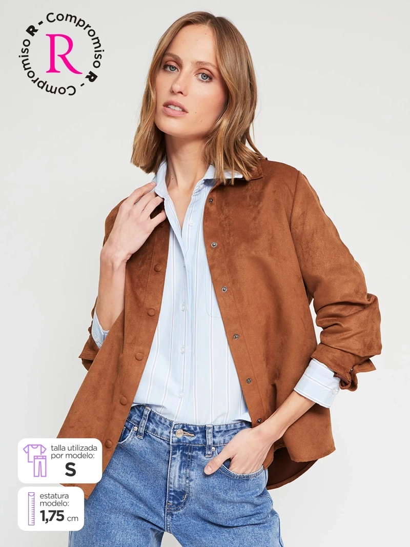 BLUSA MUJER MARQUIS EFECTO GAMUZA