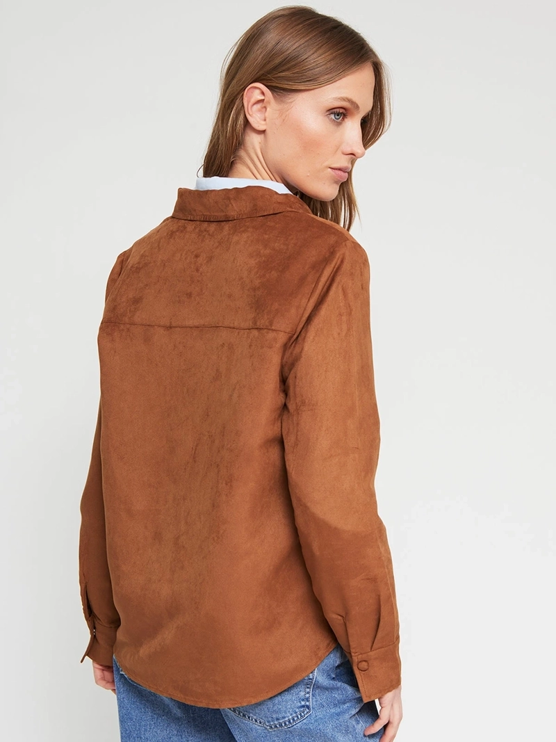 BLUSA MUJER MARQUIS EFECTO GAMUZA - 3