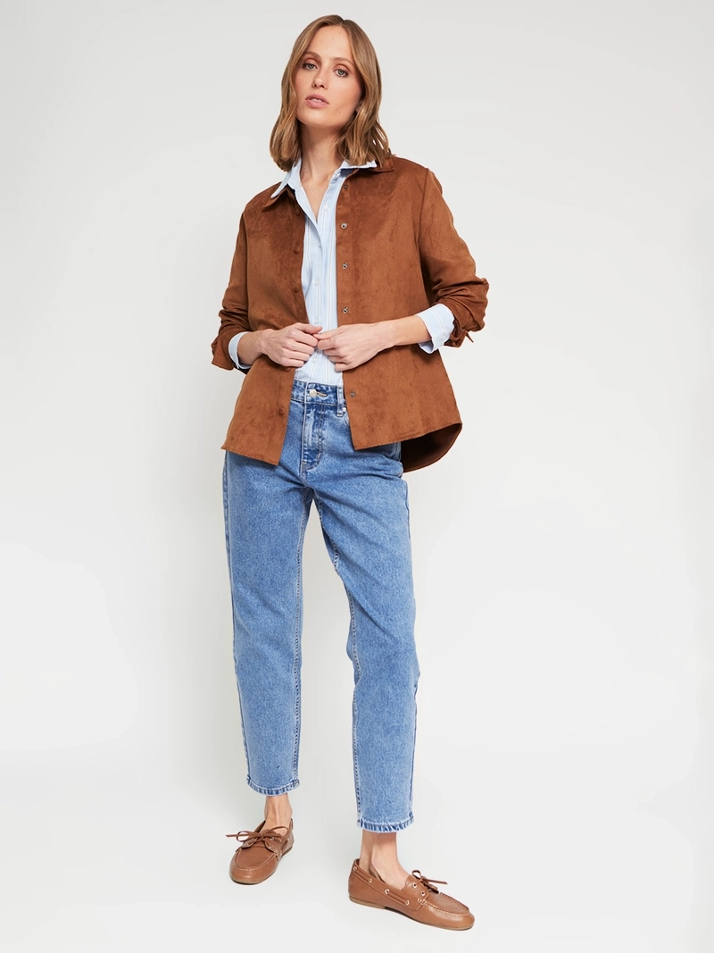 BLUSA MUJER MARQUIS EFECTO GAMUZA - 5