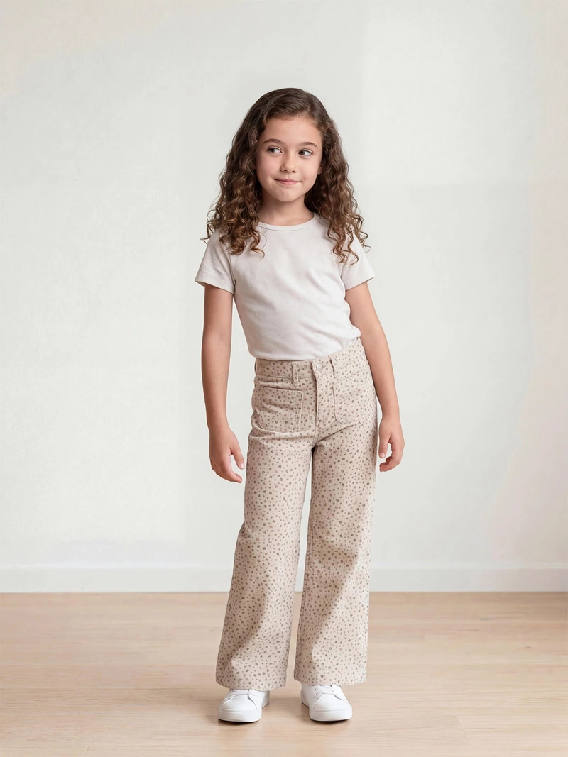PANTALÓN NIÑA HARVEST FLARE FIT  - 1