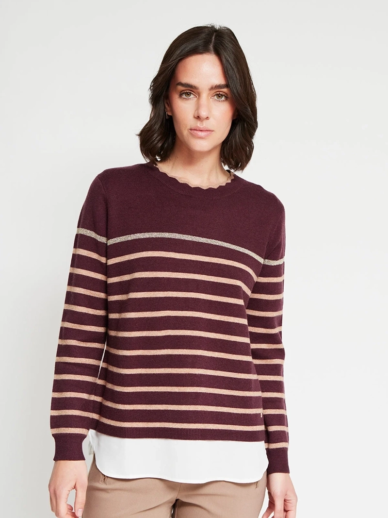 SWEATER MUJER CACHAREL CON BLUSA - 2