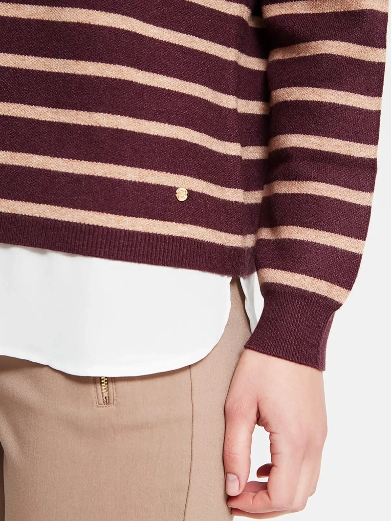 SWEATER MUJER CACHAREL CON BLUSA - 4