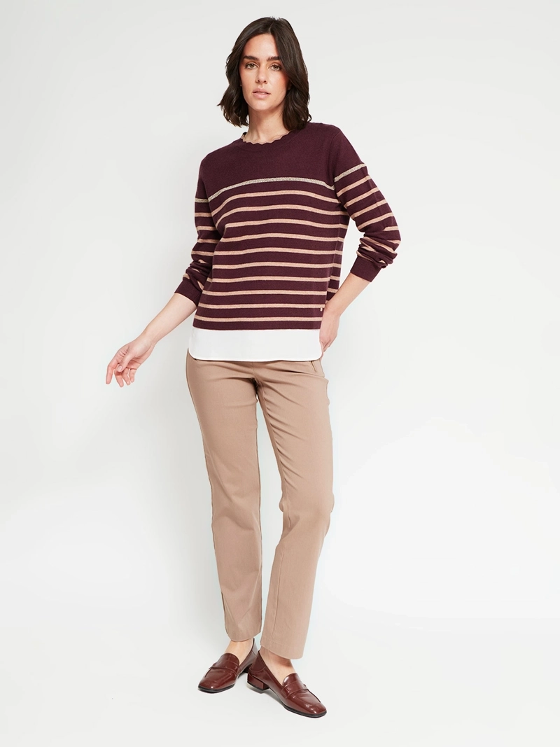 SWEATER MUJER CACHAREL CON BLUSA - 5