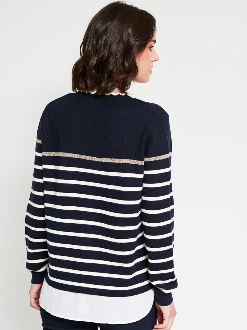 SWEATER MUJER CACHAREL CON BLUSA - 3