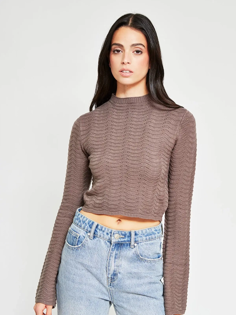 SWEATER MUJER INDEX CUELLO ALTO MANGA LARGA - 2