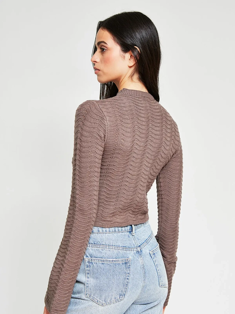 SWEATER MUJER INDEX CUELLO ALTO MANGA LARGA - 3