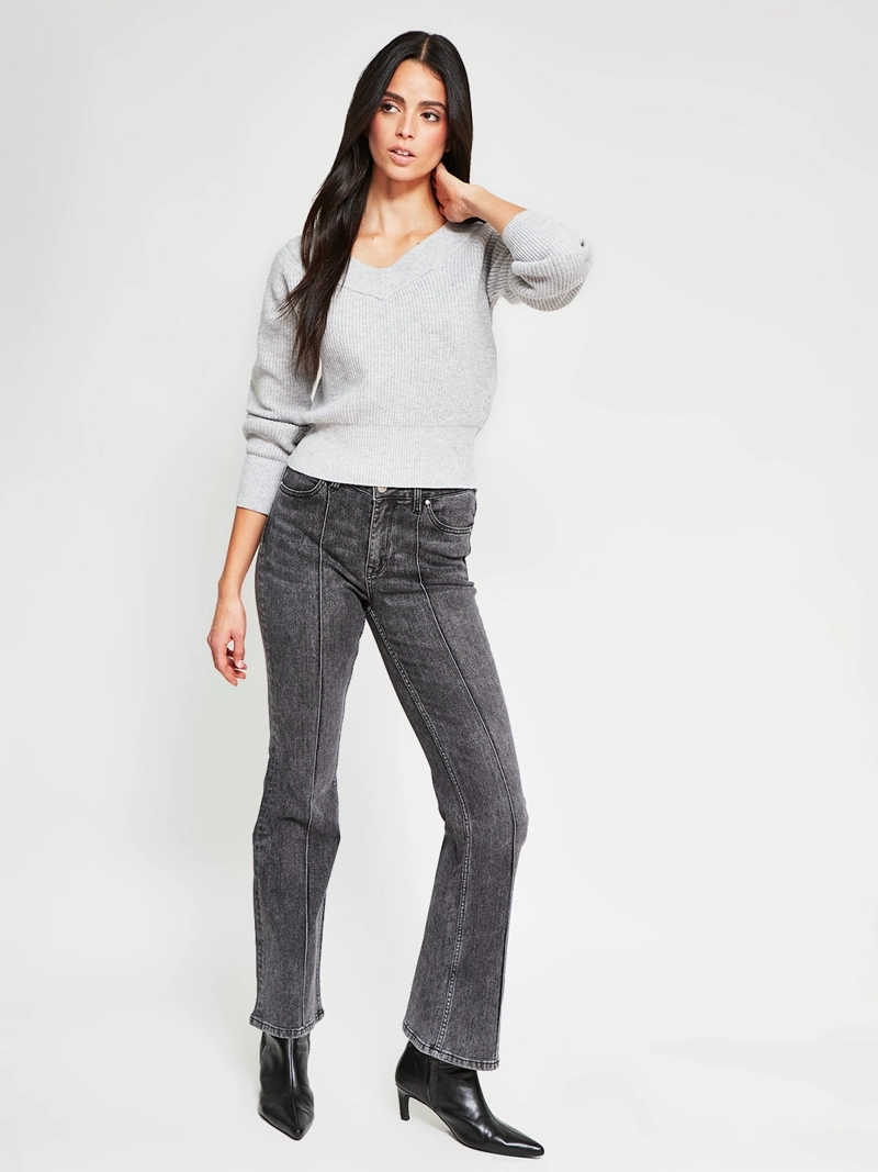 SWEATER MUJER INDEX ESCOTE ABIERTO MANGA LARGA - 5