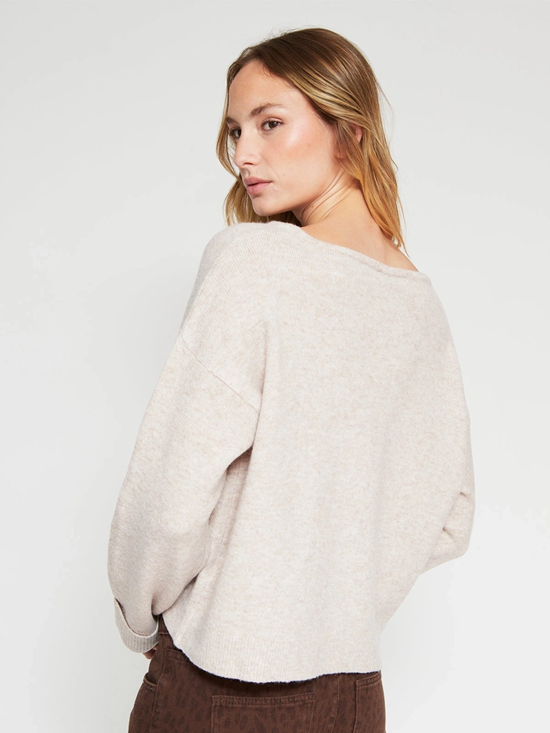 SWEATER MUJER INDEX MANGA LARGA BÁSICO - 2