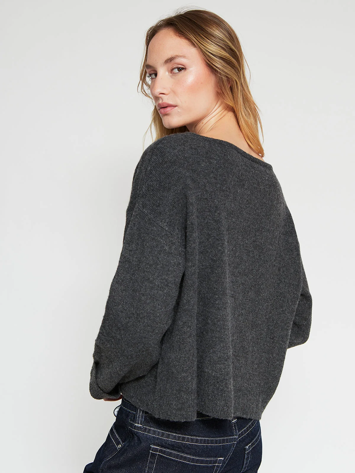 SWEATER MUJER INDEX MANGA LARGA BÁSICO - 2