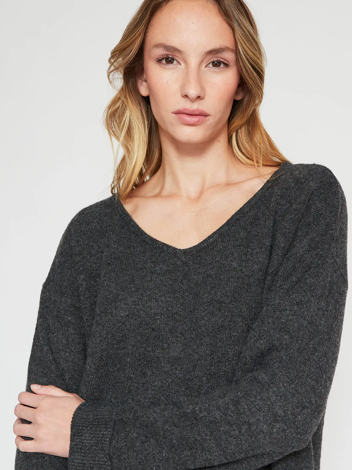 SWEATER MUJER INDEX MANGA LARGA BÁSICO - 3