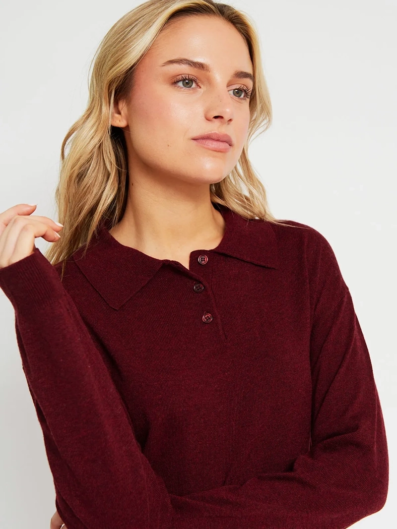 SWEATER MUJER INDEX MANGA LARGA - 4