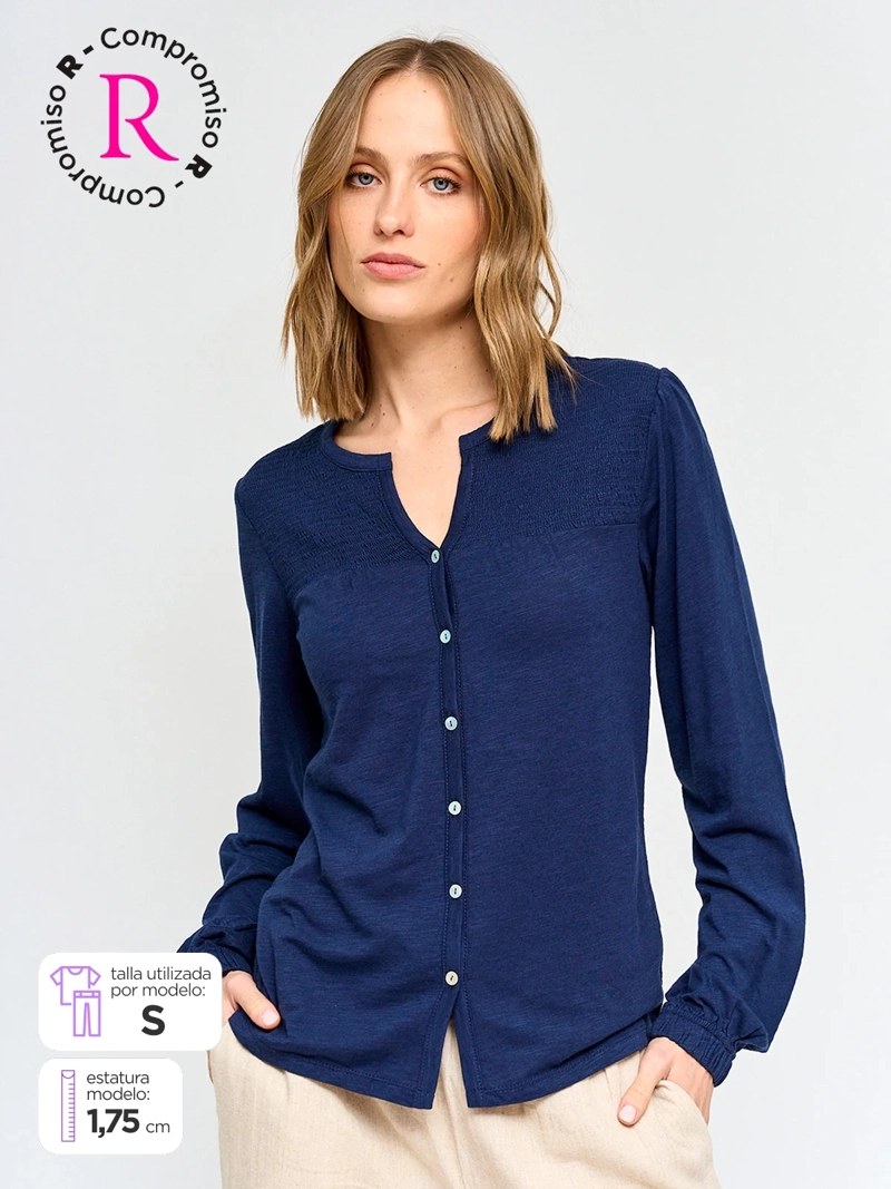 POLERA MUJER REGATTA ALGODÓN MANGA LARGA - 1