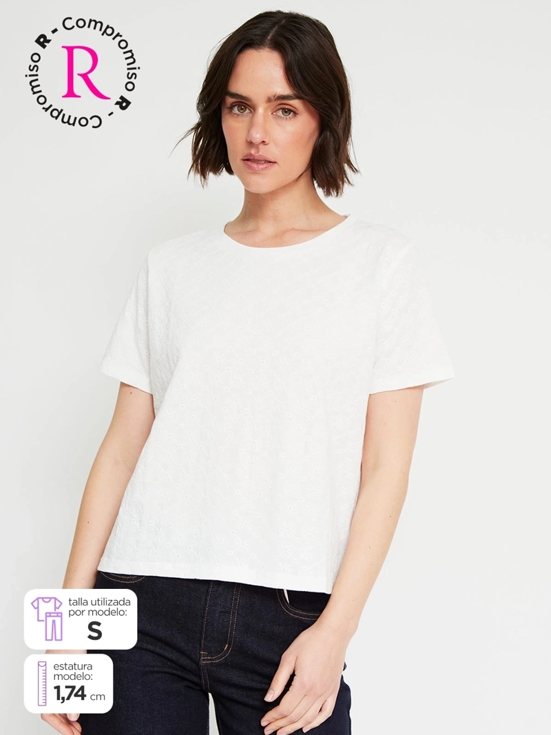 POLERA MUJER REGATTA ALGODÓN MANGA CORTA